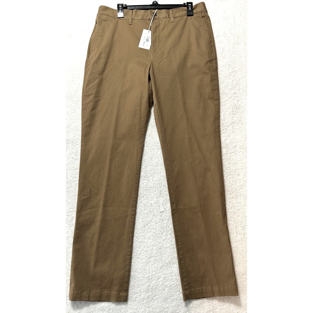 Free Fly Men's Anchor Chino Pants 34x32 Medium Brown Cotton Blend (UB)